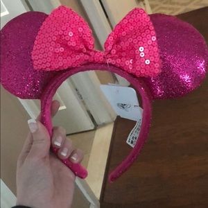 Disney Parks Hot Pink Minnie Mouse Ears